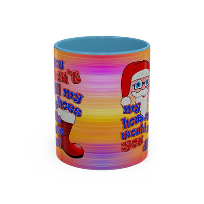 santa's shoes - Accent Mug (color blur)
