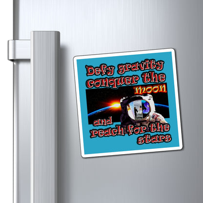 defy conquer reach - Magnets - (turquoise)