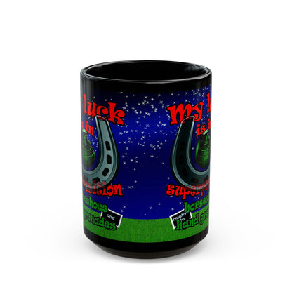my luck - Black Mug ('snoops' background)