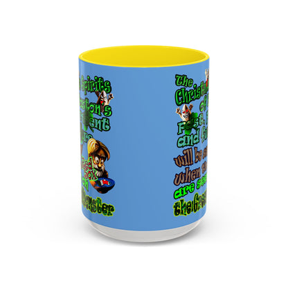 christmas spirits of boston - Accent Mug (light blue)