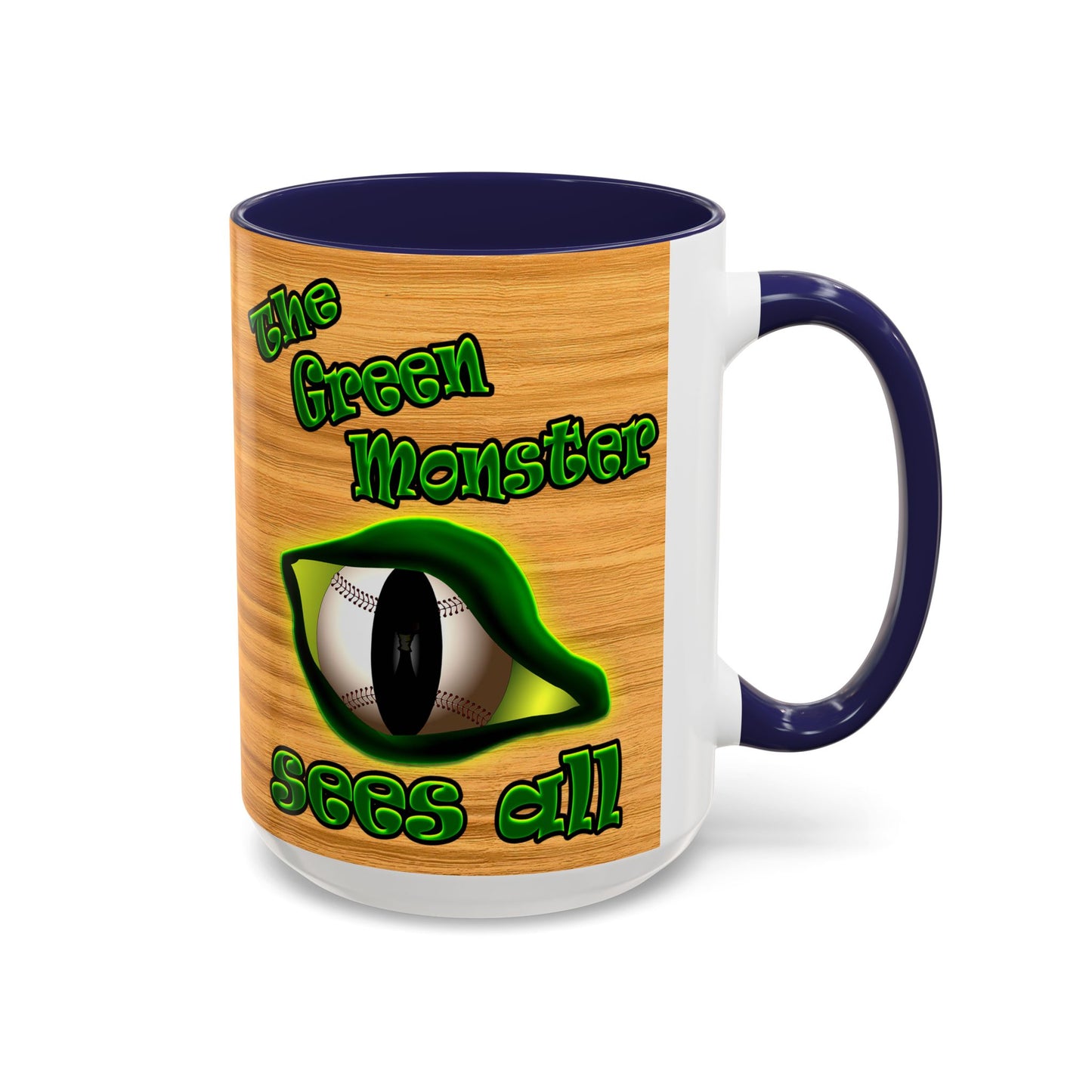 green monster - Accent Mug (butterscotch wood finish)