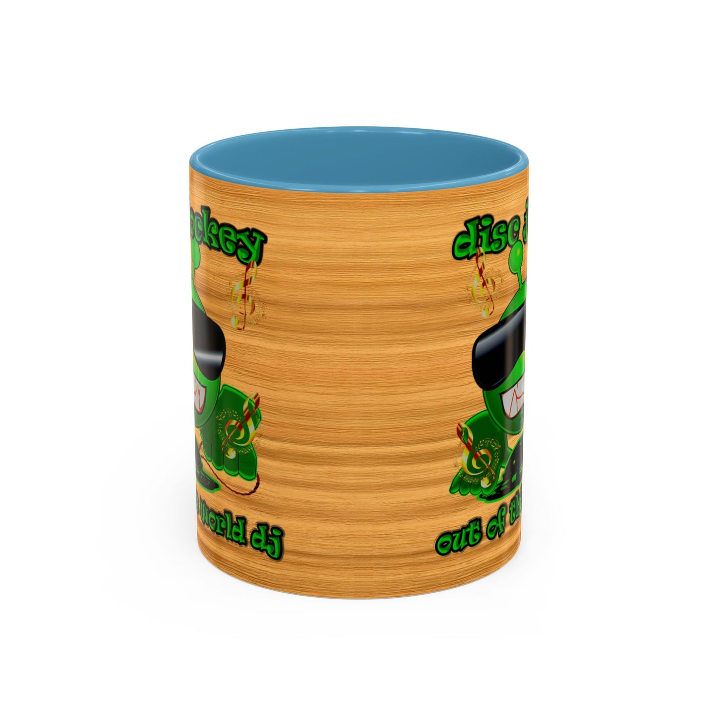 disc jockey - Accent Mug (butterscotch wood finish)