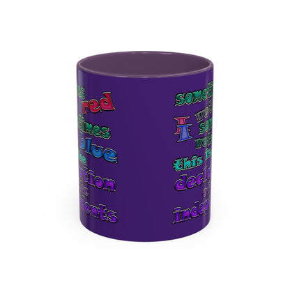 declaration of the independents - Accent Mug (purple)