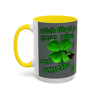 celtics logo - Accent Mug (dark grey)