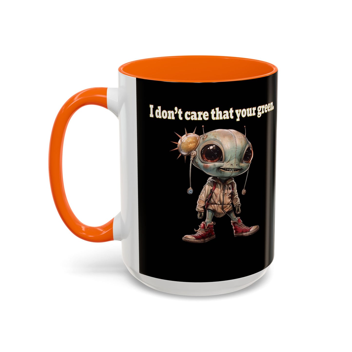 I don't care that your grey - Accent Mug (black)