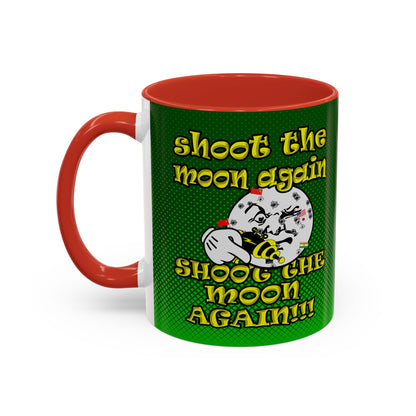 shoot the moon again - Accent Mug (logo green)