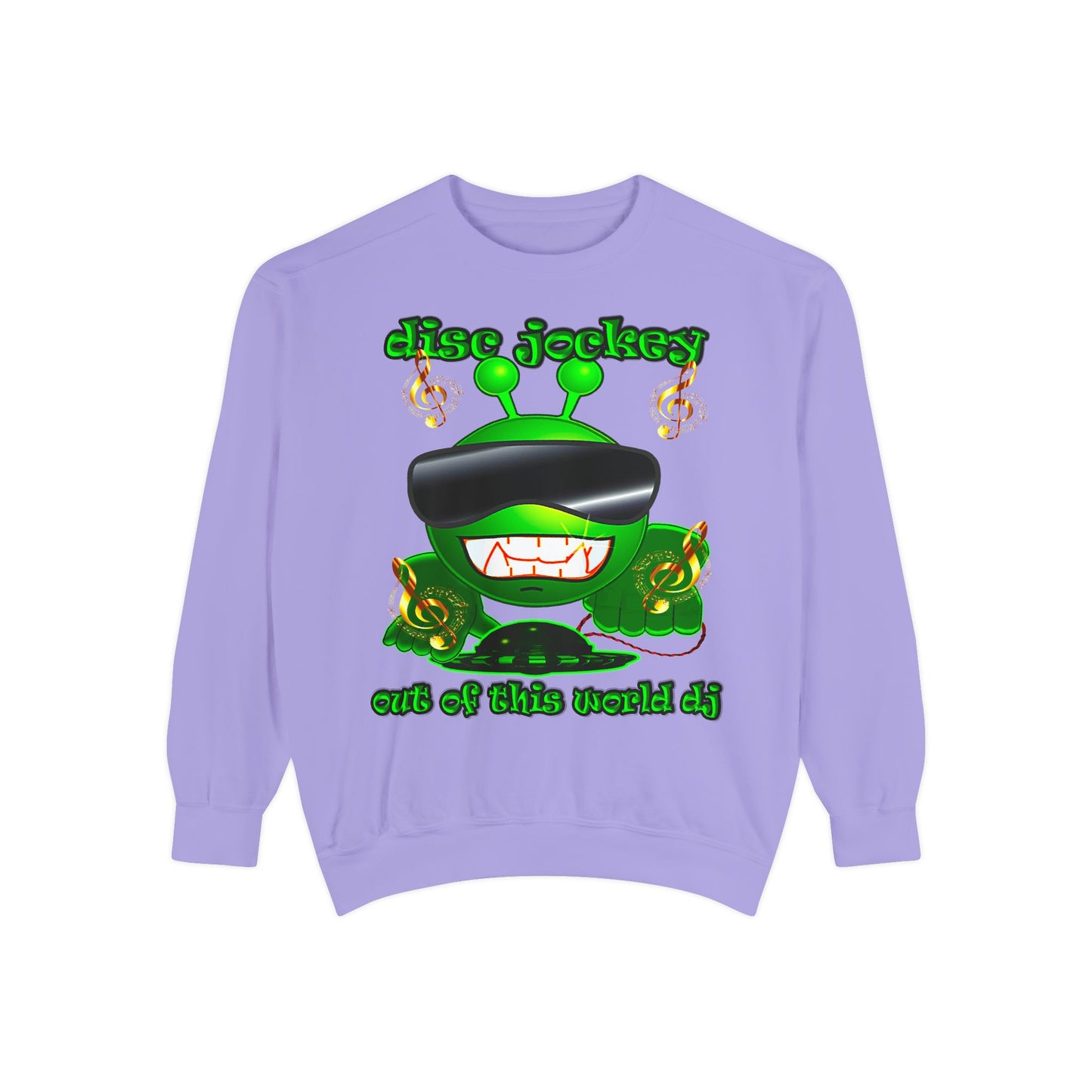 disc jockey - Unisex Garment-Dyed Sweatshirt