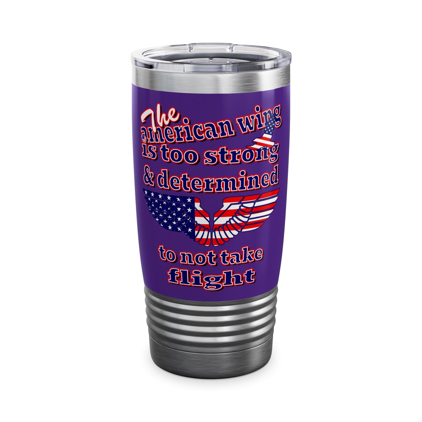 american wing - Ringneck Tumbler, 20oz (purple)