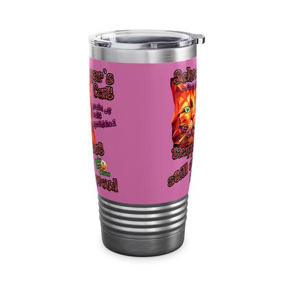 schrodinger's cat - Ringneck Tumbler, 20oz (light pink)