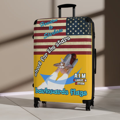 shoot for the stars - Suitcase (yellow)