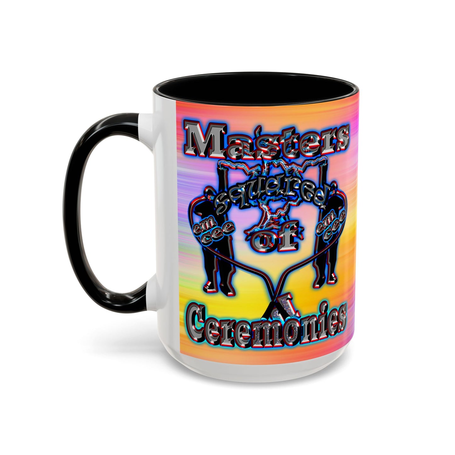em cee squared - Accent Mug (color blur)
