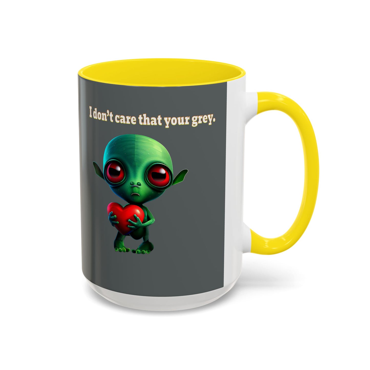 I don't care that your grey - Accent Mug (dark grey)