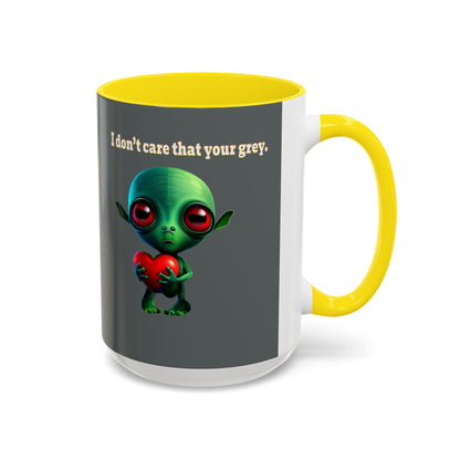 I don't care that your grey - Accent Mug (dark grey)