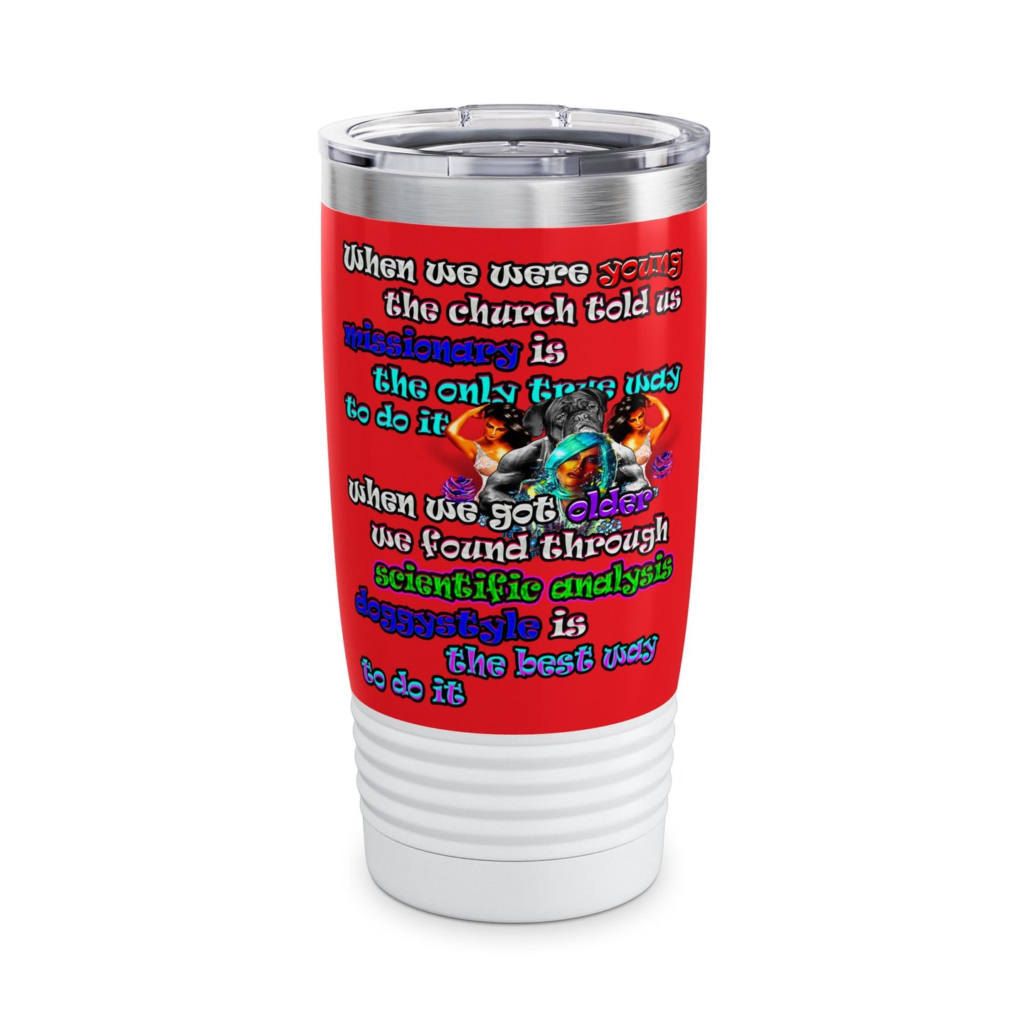 doggystyle - Ringneck Tumbler, 20oz (red)
