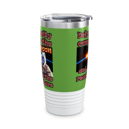 defy conquer reach - Ringneck Tumbler, 20oz (green)