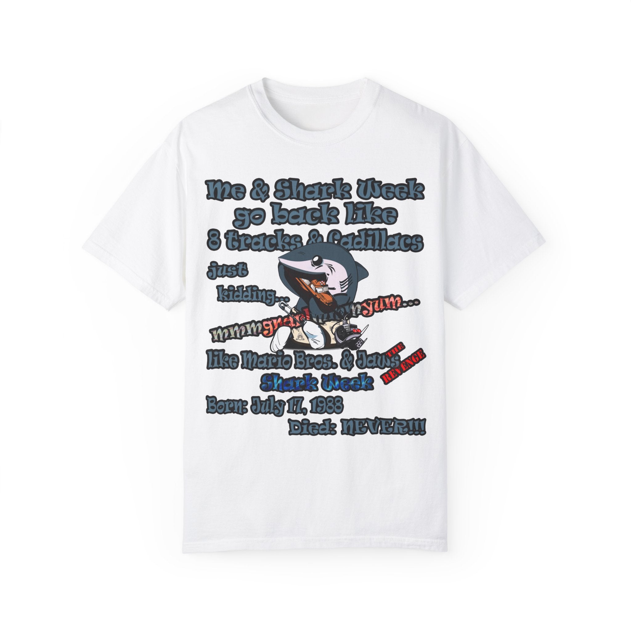 shark week - Unisex Garment-Dyed T-shirt