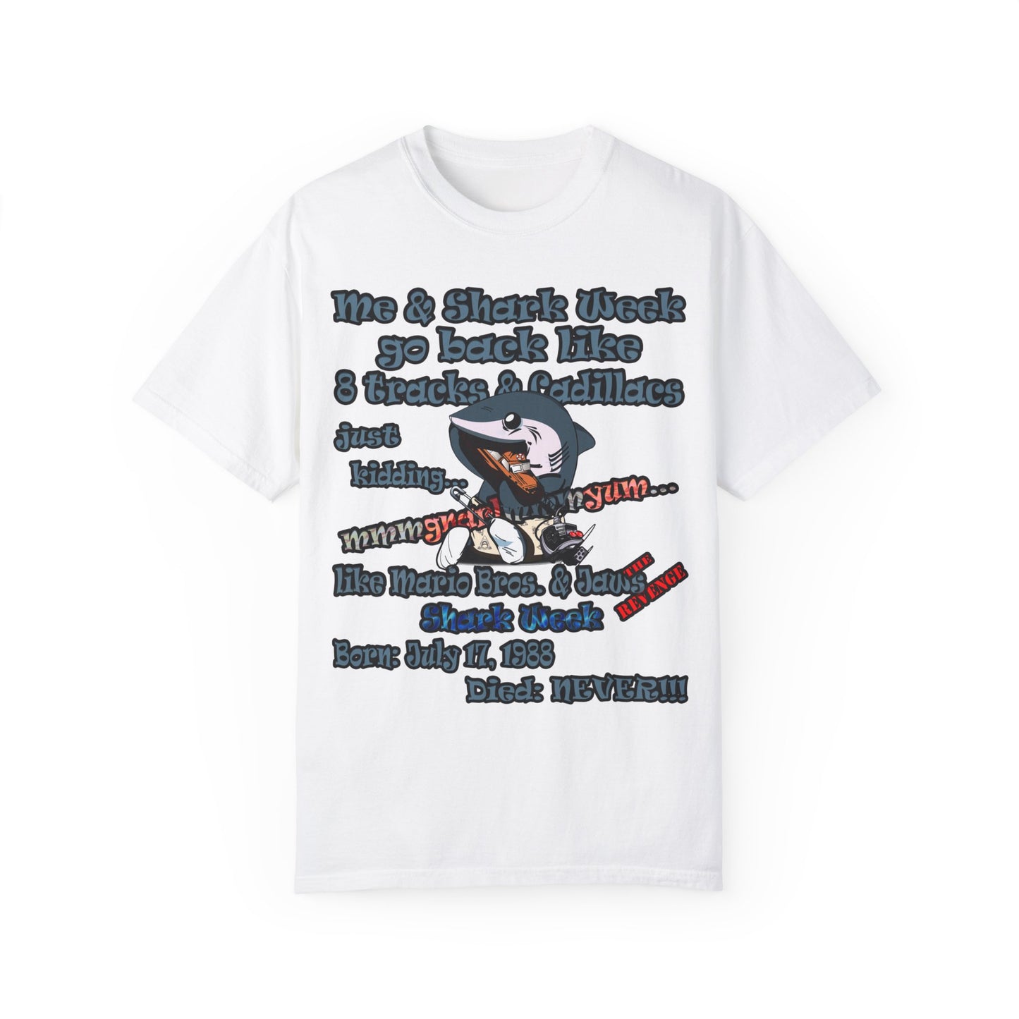 shark week - Unisex Garment-Dyed T-shirt