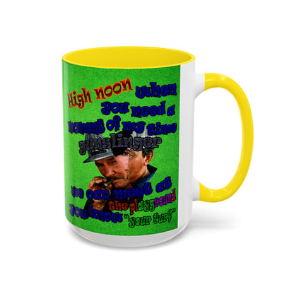 high noon - Accent Mug (green turf)