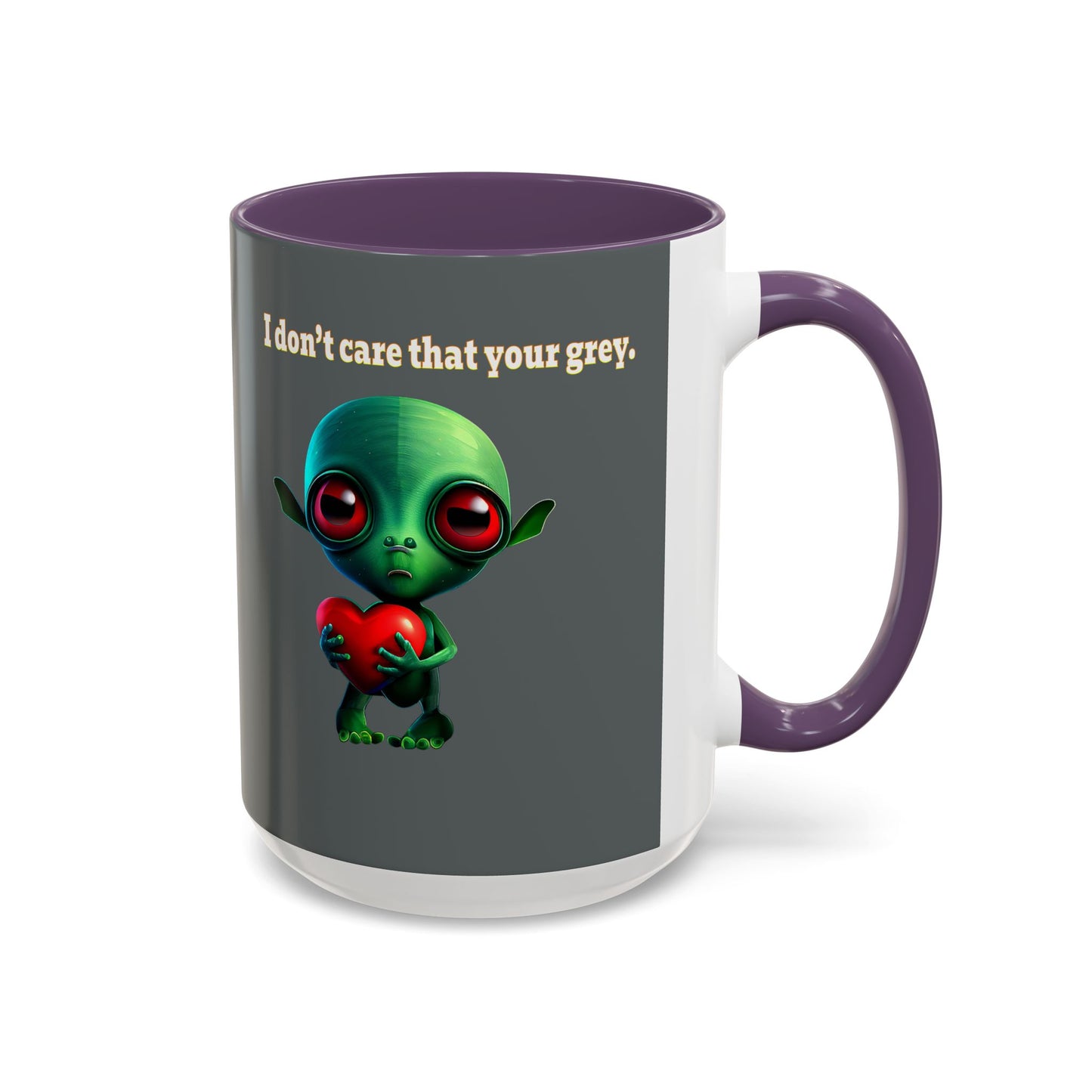 I don't care that your grey - Accent Mug (dark grey)
