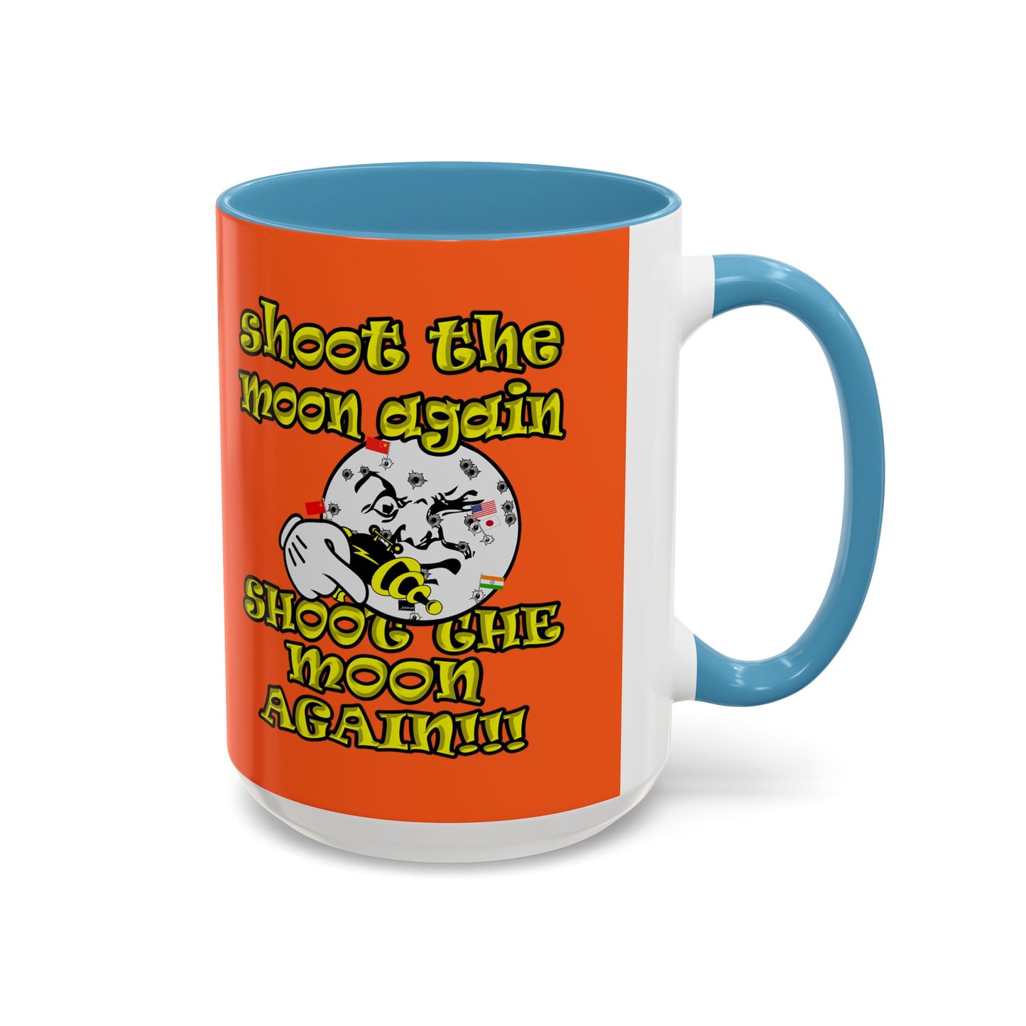 shoot the moon again - Accent Mug (orange)
