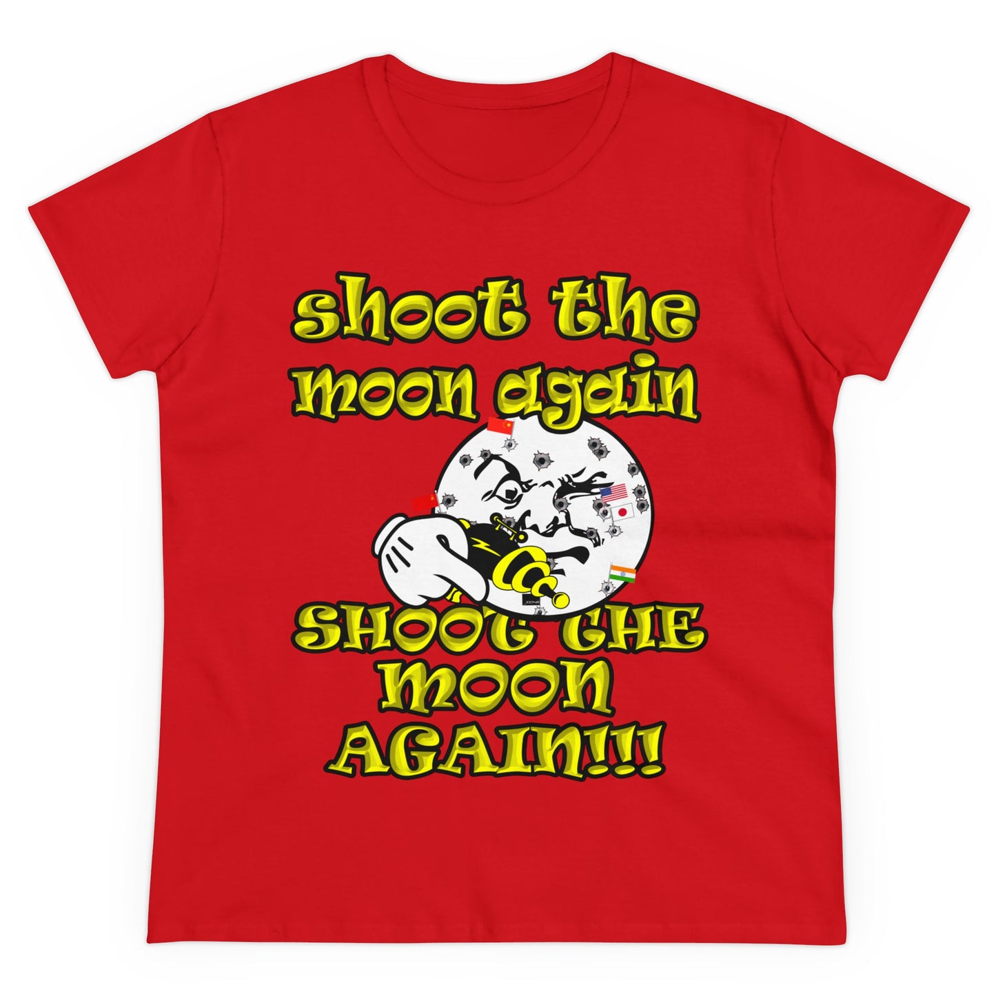 shoot the moon again - Women's Midweight Cotton Tee