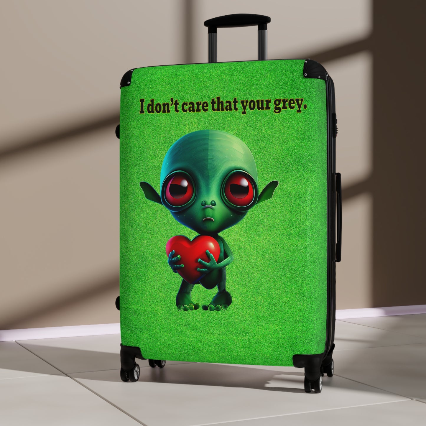 I don't care that your grey - Suitcase (green turf)