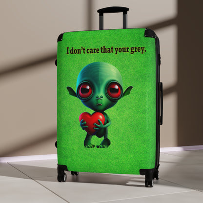 I don't care that your grey - Suitcase (green turf)