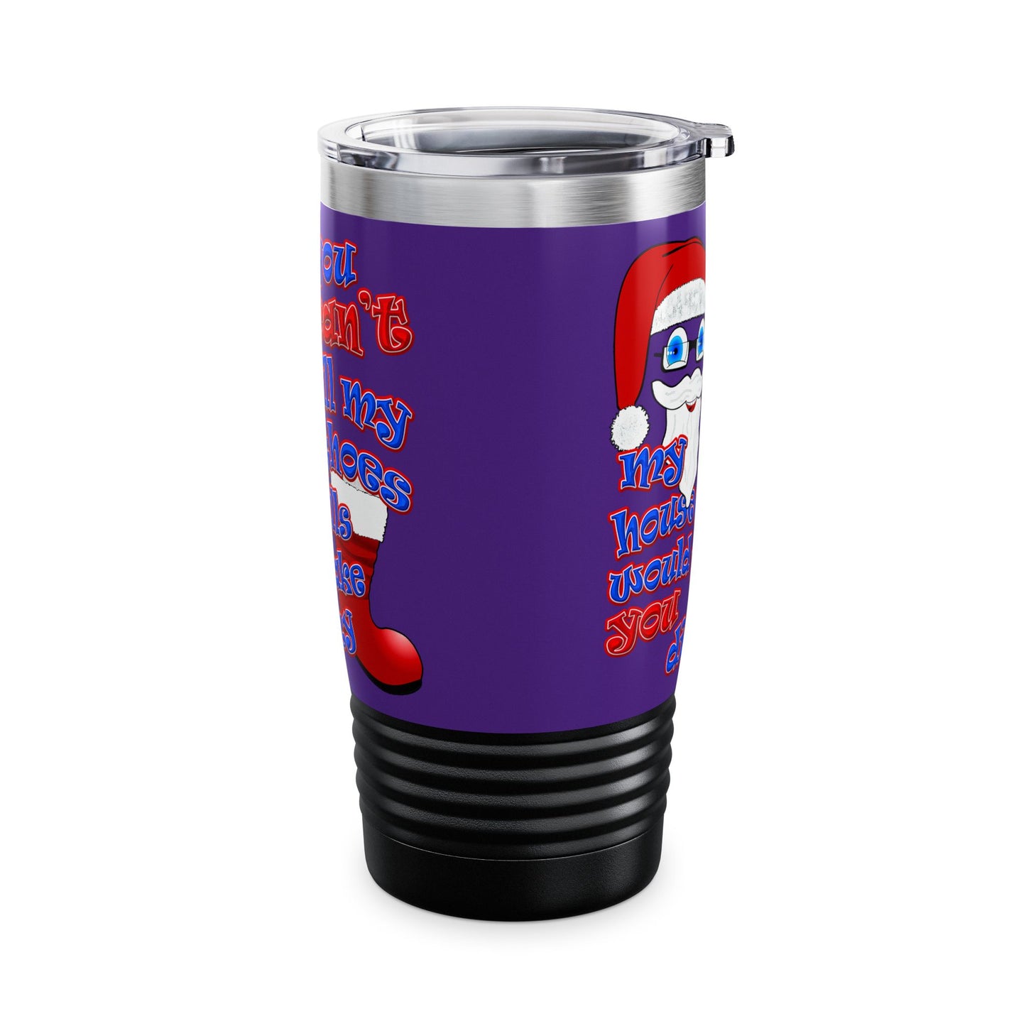 santa's shoes - Ringneck Tumbler, 20oz (purple)