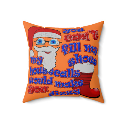 santa's shoes - Spun Polyester Square Pillow - (crusta)