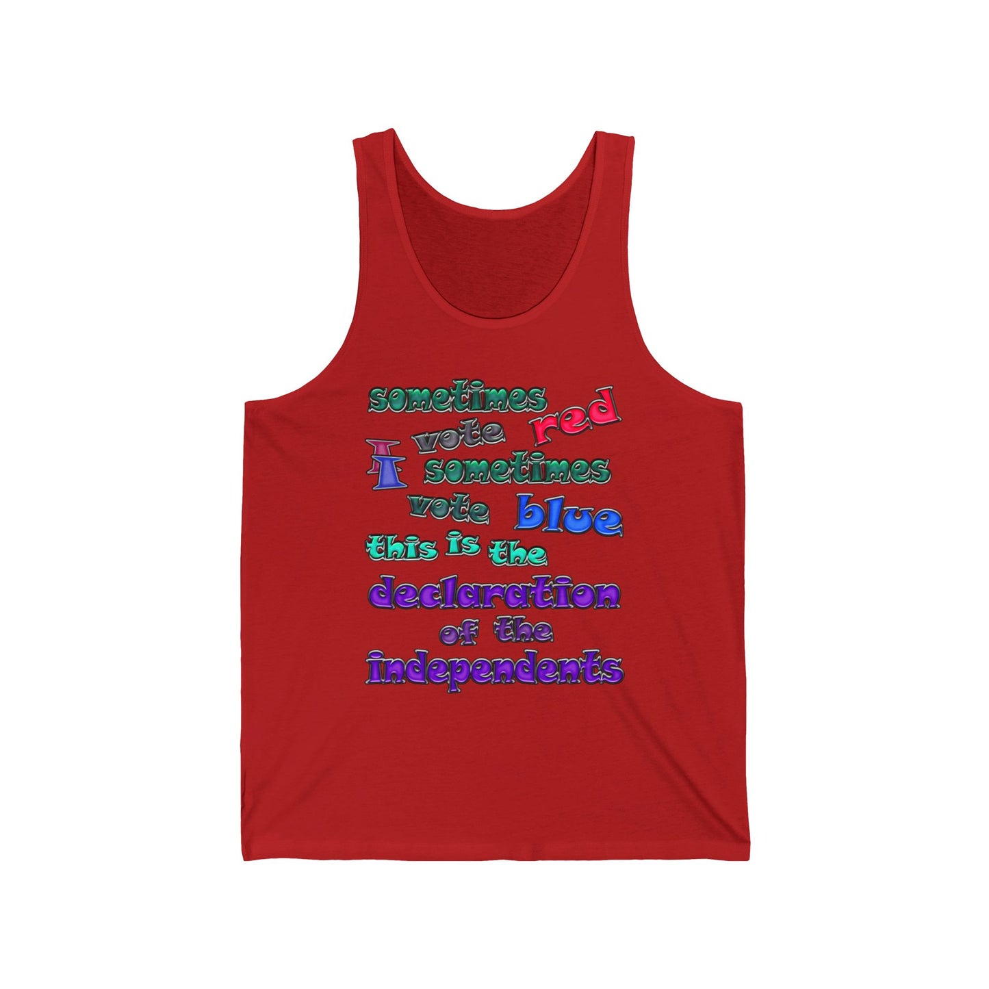 declaration of the independents - Unisex Jersey Tank