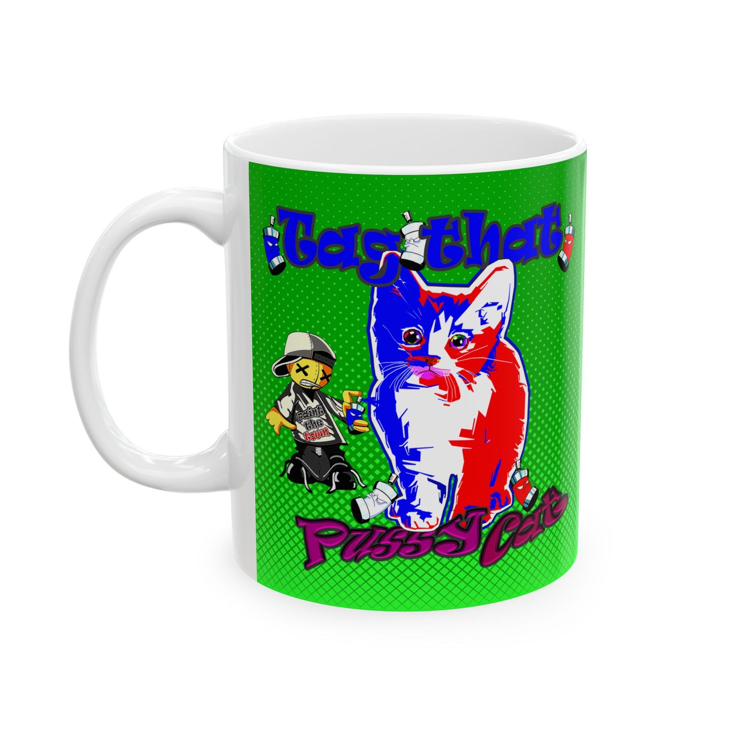 tag that - White Mug (logo green)