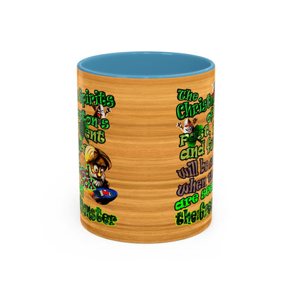 christmas spirits of boston - Accent Mug (butterscotch wood finish)