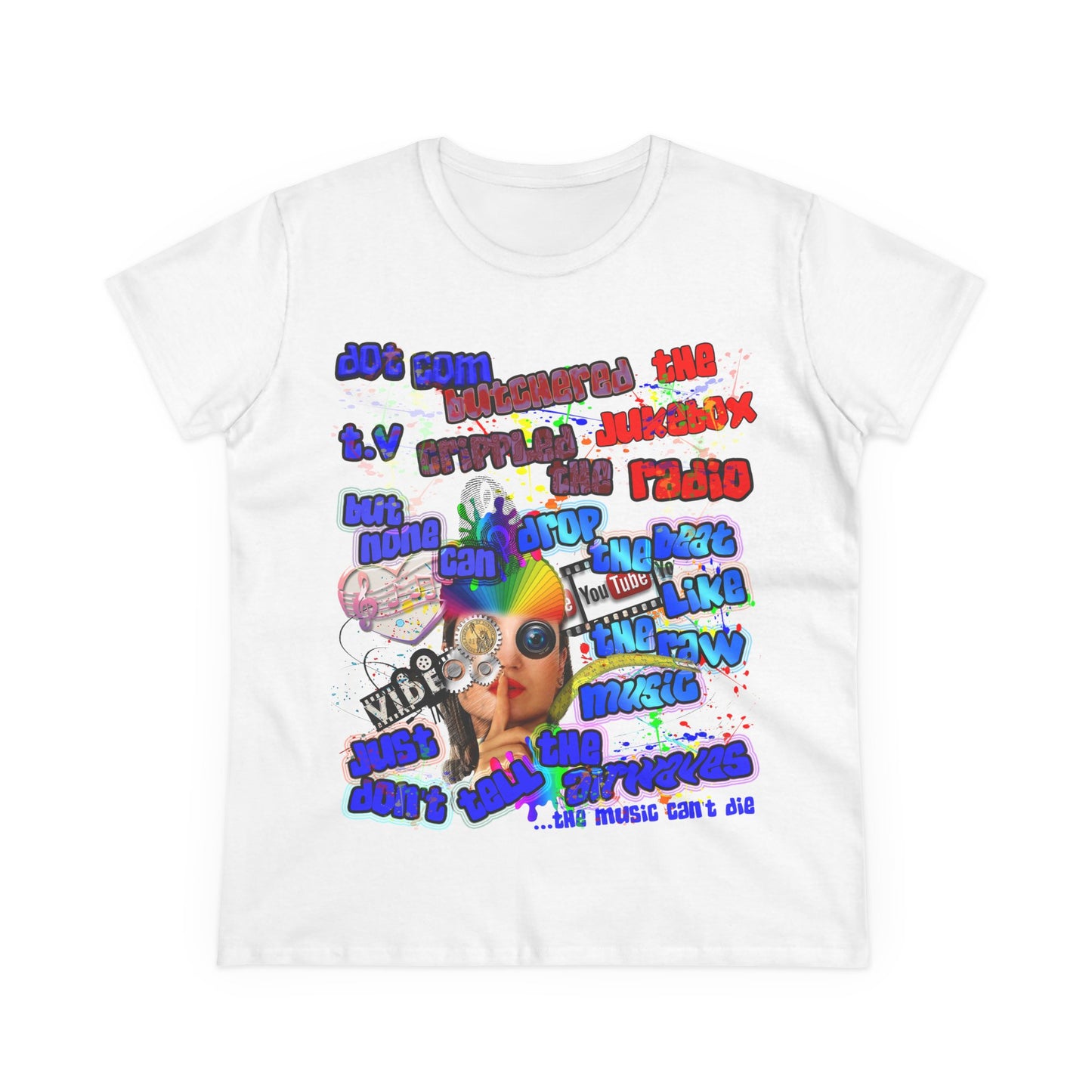 drop the beat - Women's Midweight Cotton Tee