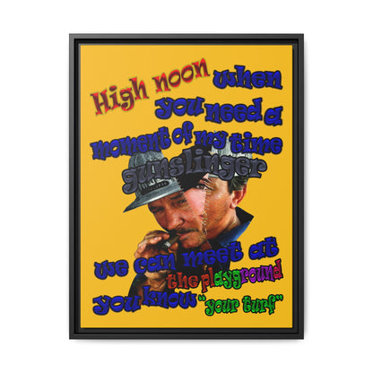 high noon - framed canvas art (yellow)