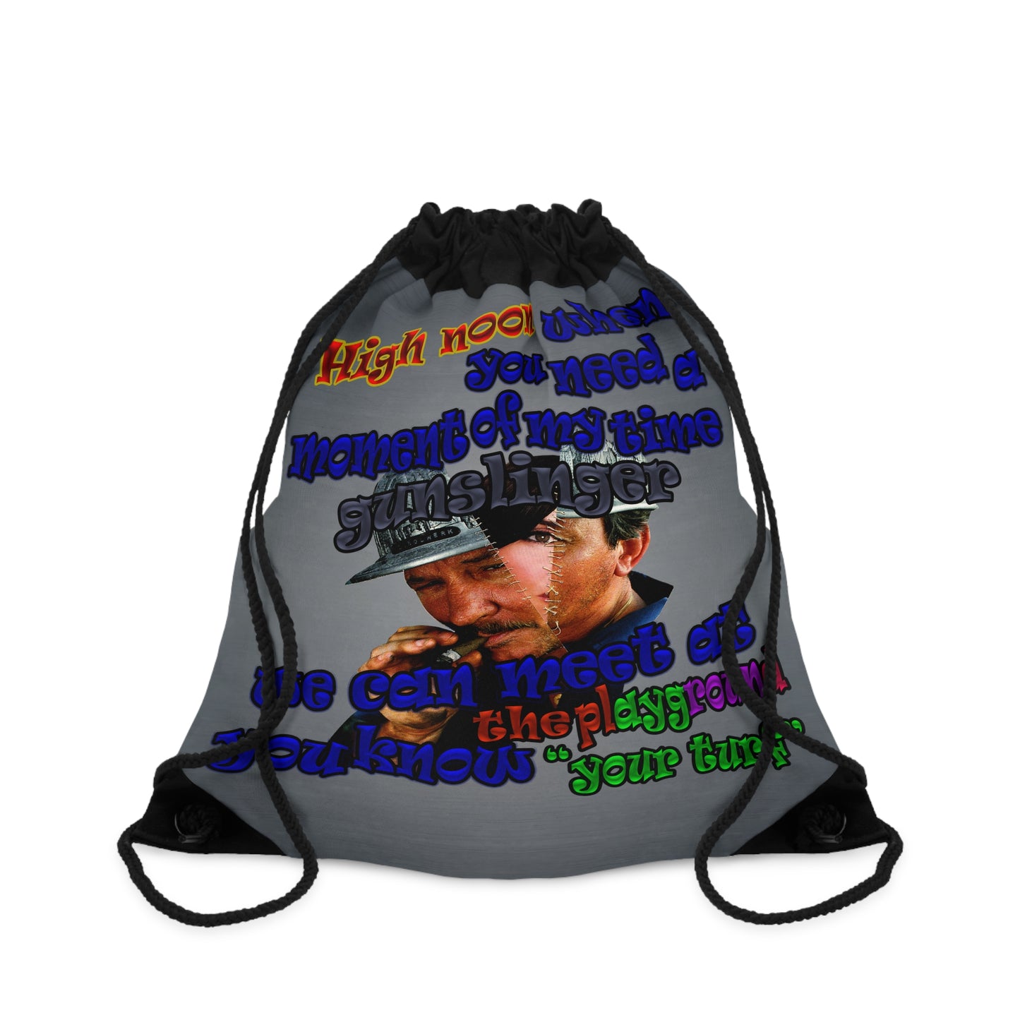 high noon - Drawstring Bag (grey-light grey)