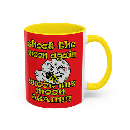 shoot the moon again - Accent Mug (red)