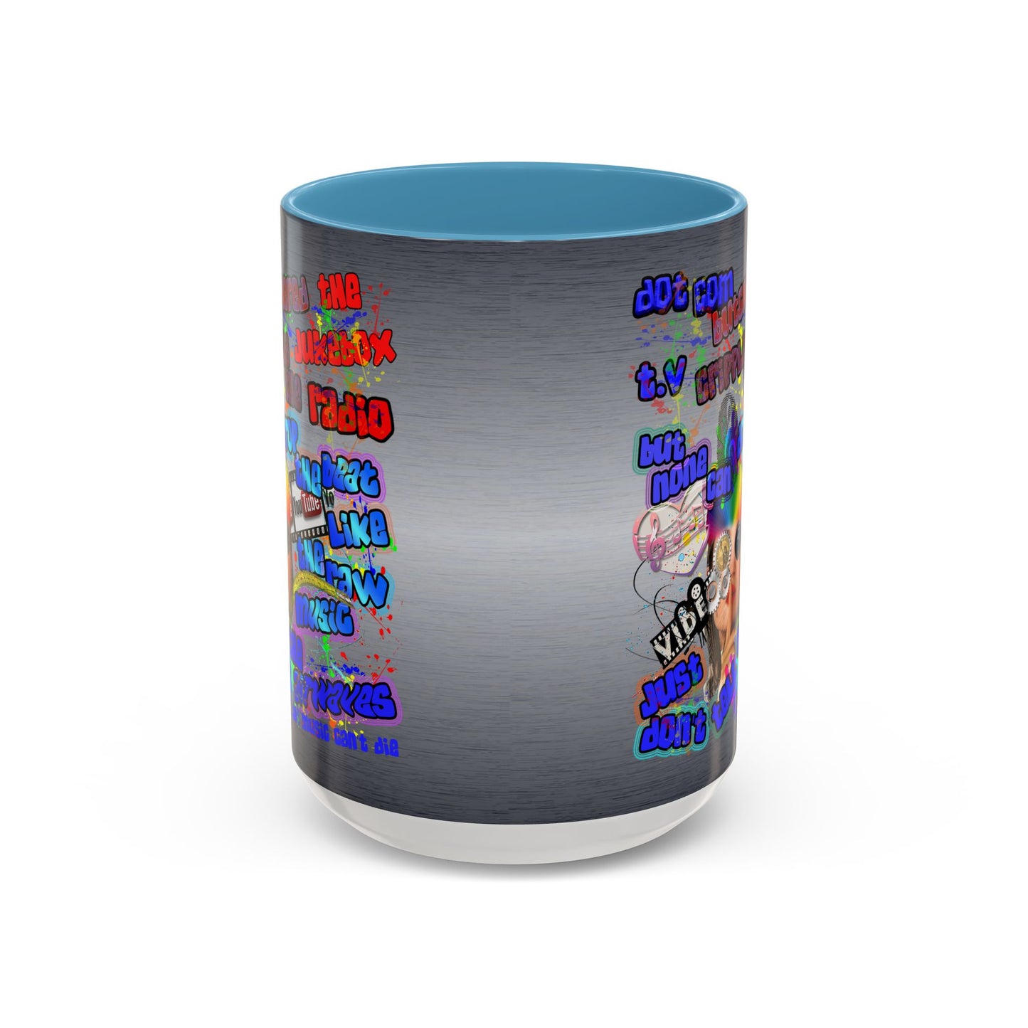 drop the beat - Accent Mug (brushed nickel)