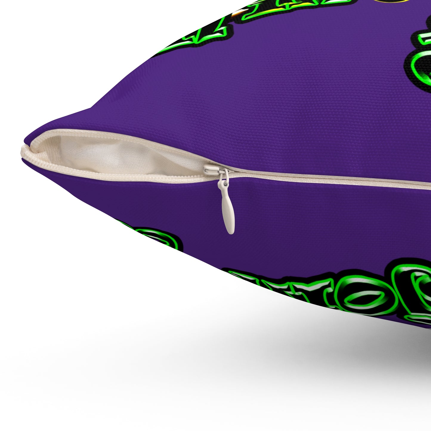 og - Spun Polyester Square Pillow - (purple)