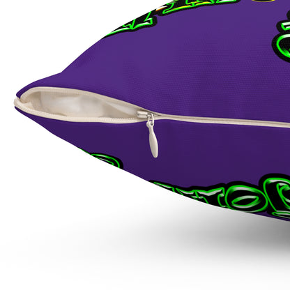 og - Spun Polyester Square Pillow - (purple)