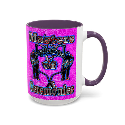em cee squared - Accent Mug (pink swirl)