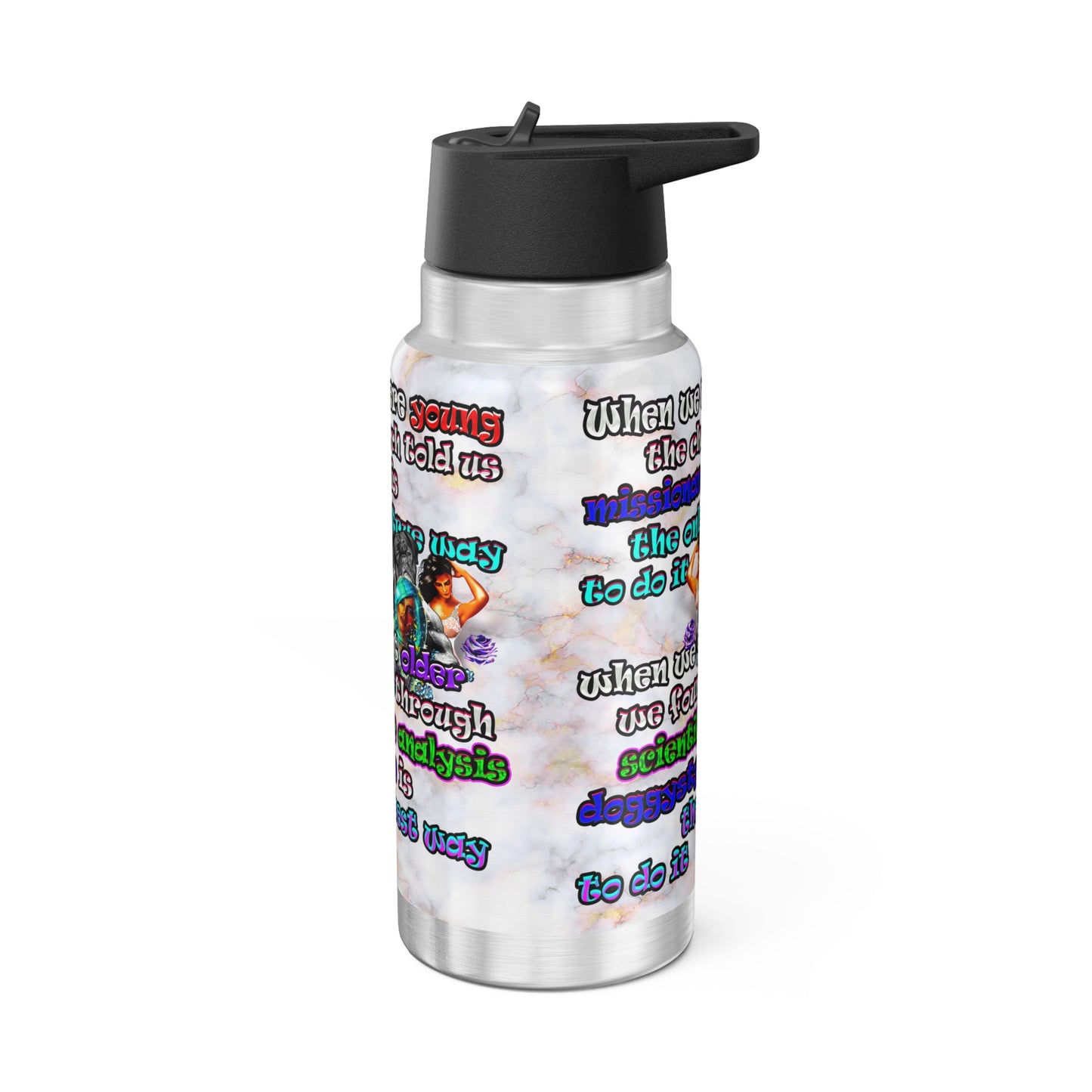 doggystyle - Gator Tumbler, 32oz  (white marble)