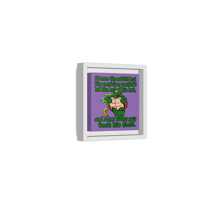 turtle race - framed canvas art (light purple)