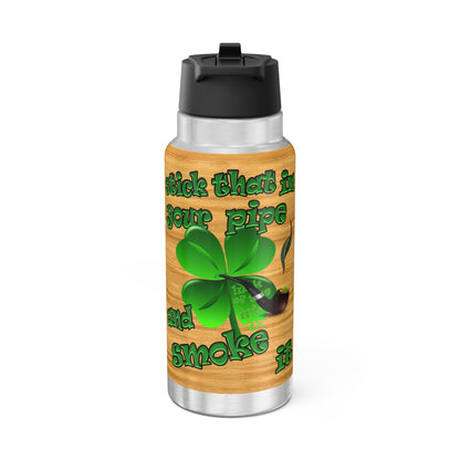 celtics logo - Gator Tumbler, 32oz  (butterscotch wood finish)