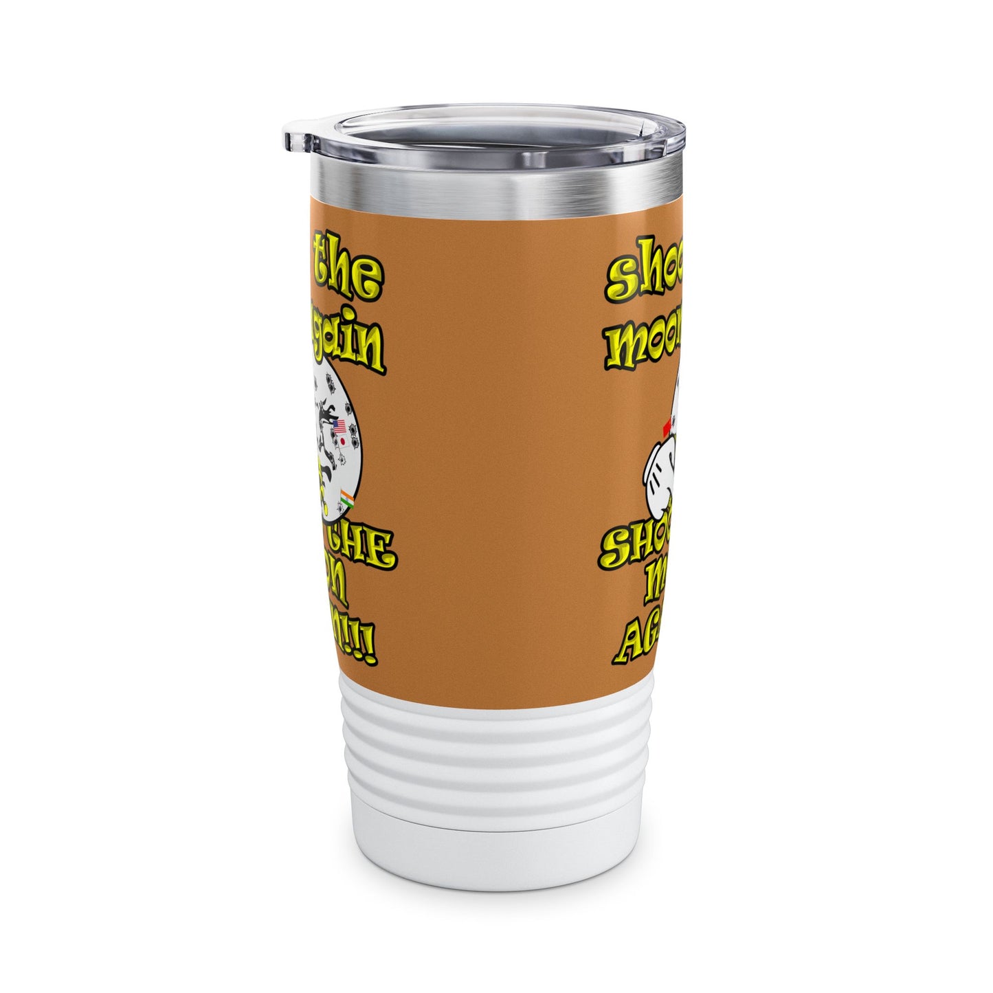 shoot the moon again - Ringneck Tumbler, 20oz (light brown)