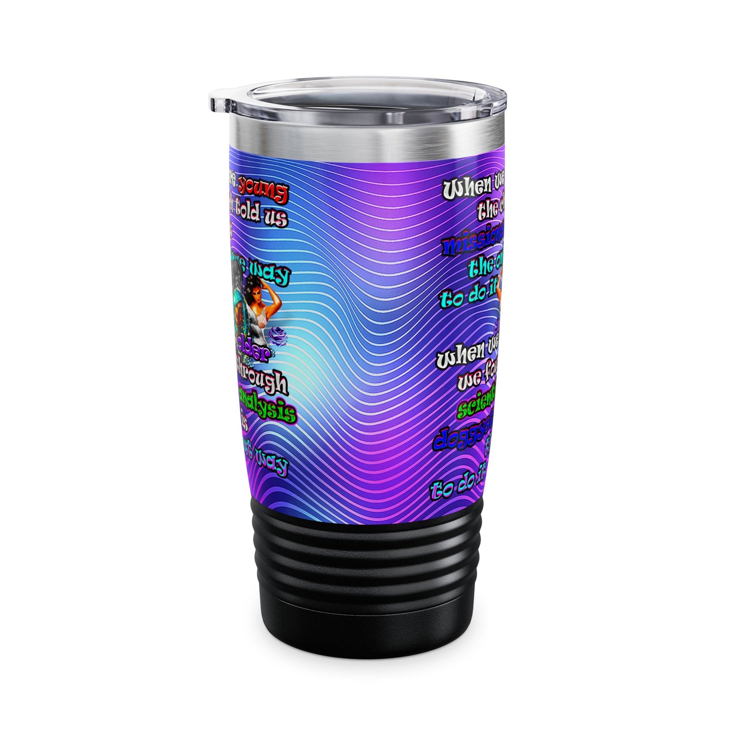 doggystyle - Ringneck Tumbler, 20oz (purple wave)