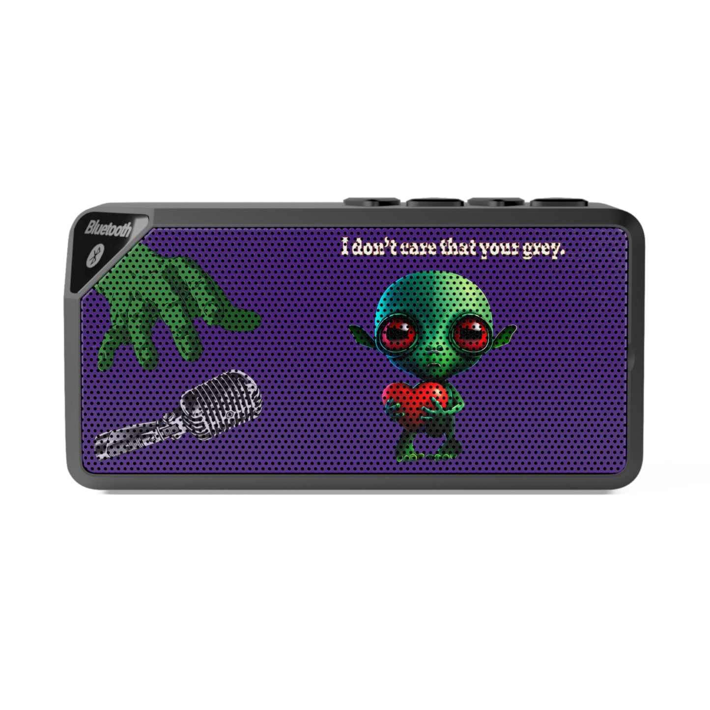 I don't care that your grey - Jabba Bluetooth Speaker (purple)