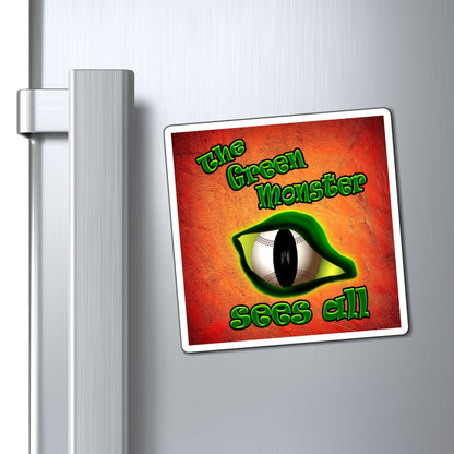 green monster - Magnets - (burnt orange)