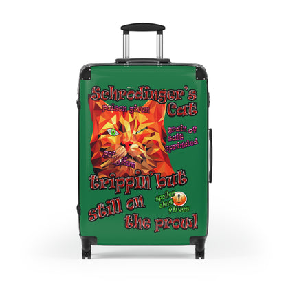 schrodinger's cat - Suitcase (dark green)