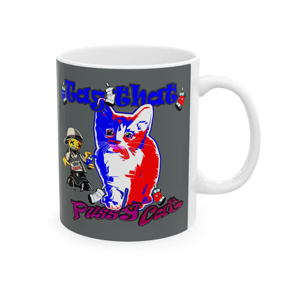 tag that - White Mug (dark grey)