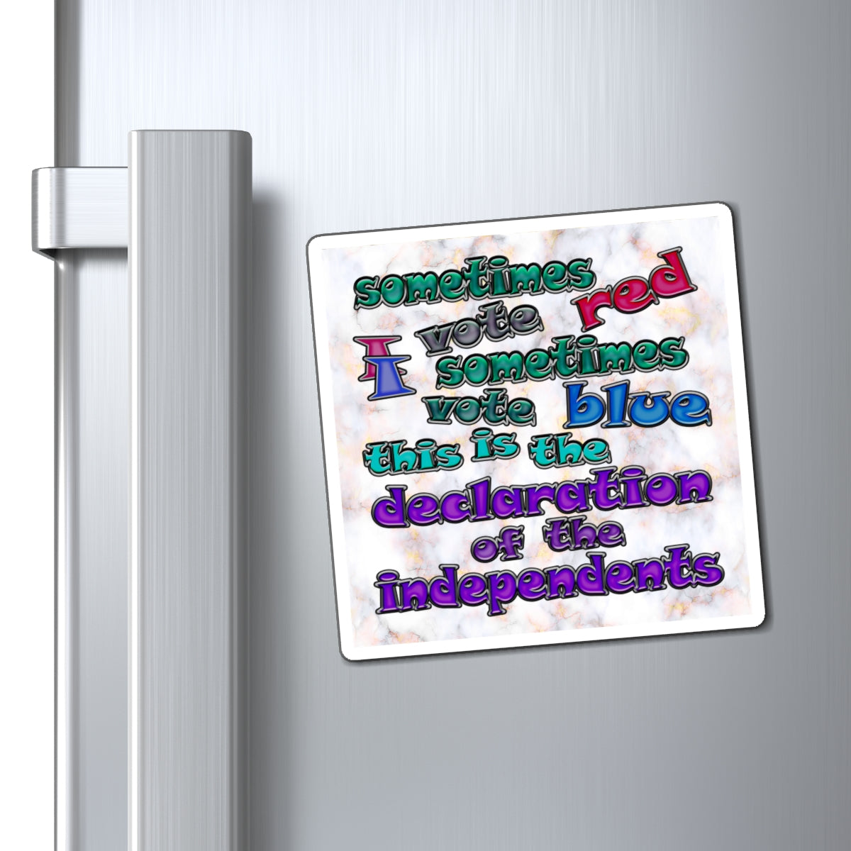declaration of the independents - Magnets - (white marble)